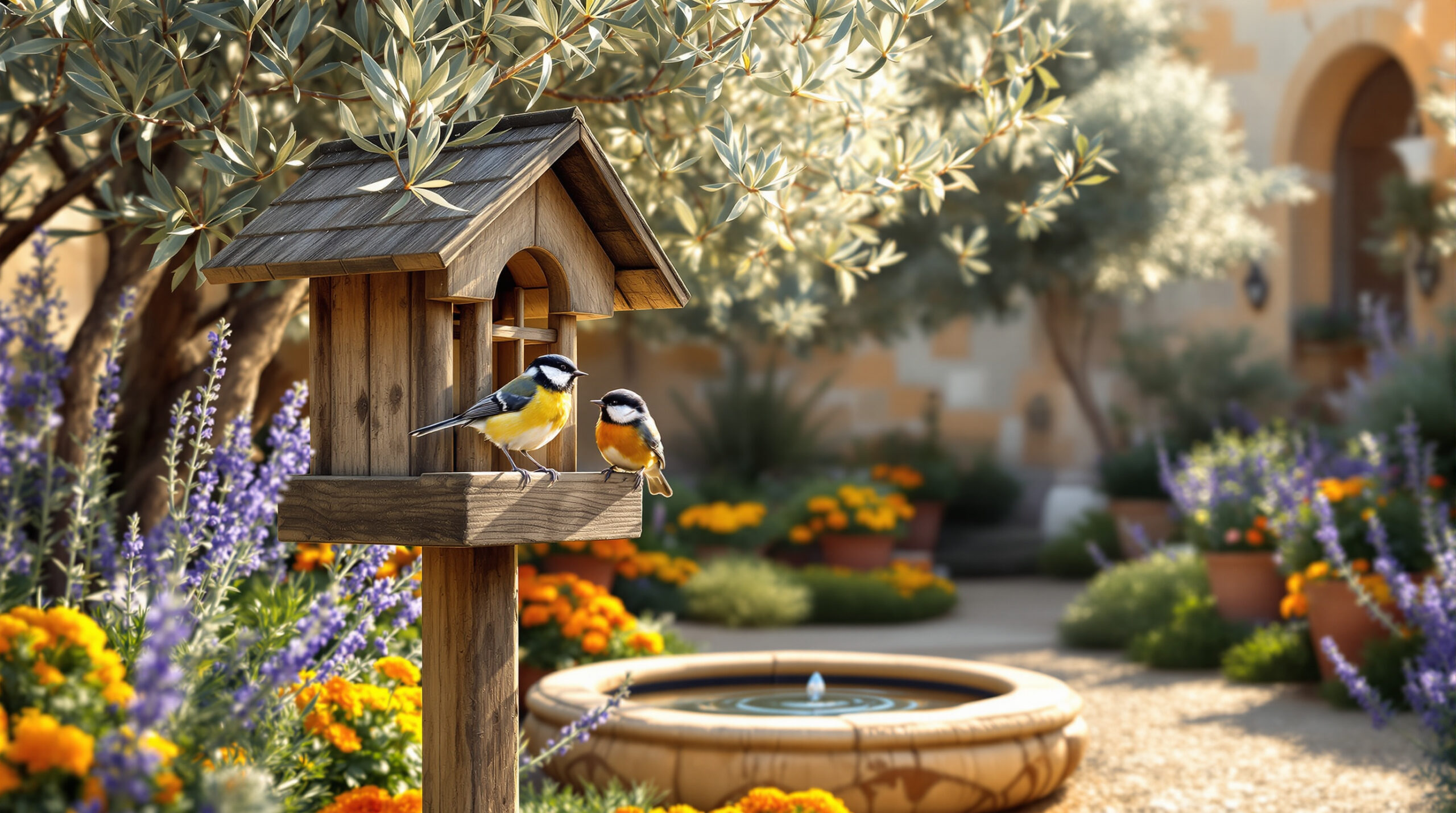 Cinciallegre e pettirossi insieme: come creare il giardino perfetto per entrambi