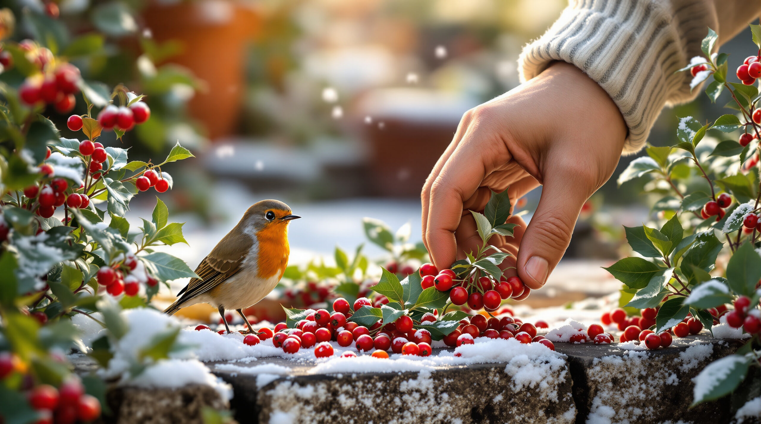 Il gesto di dicembre che garantisce pettirossi nel giardino per tutto l’inverno