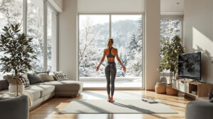 scopri il metodo scandinavo per mantenerti in forma durante l'inverno senza uscire di casa, con esercizi efficaci e semplici da seguire.