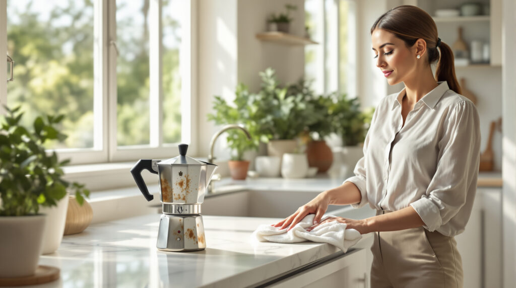 scopri come pulire la moka incrostata senza usare sapone, mantenendo intatto l'aroma del caffè. segui i nostri consigli per farla tornare come nuova facilmente e in modo naturale.