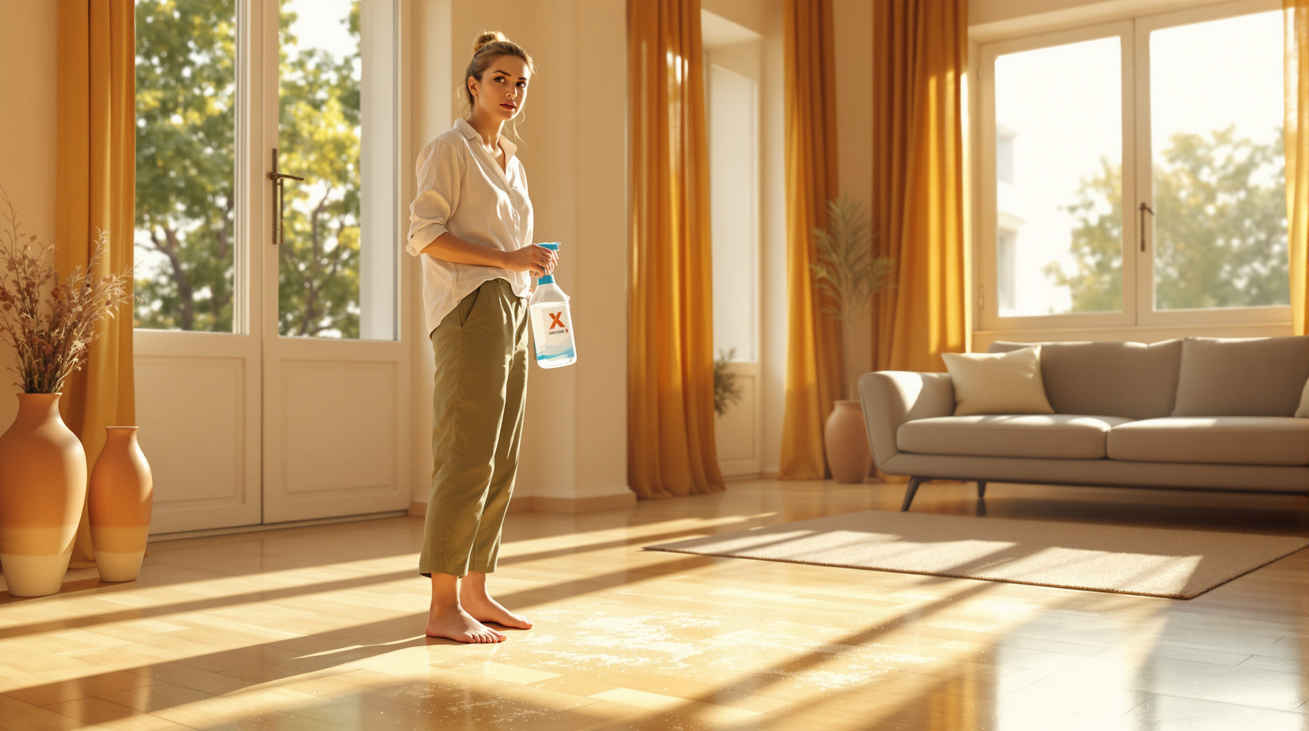 Pavimenti appiccicosi dopo il lavaggio? Stai usando troppo detersivo: la dose corretta che non ti aspetti