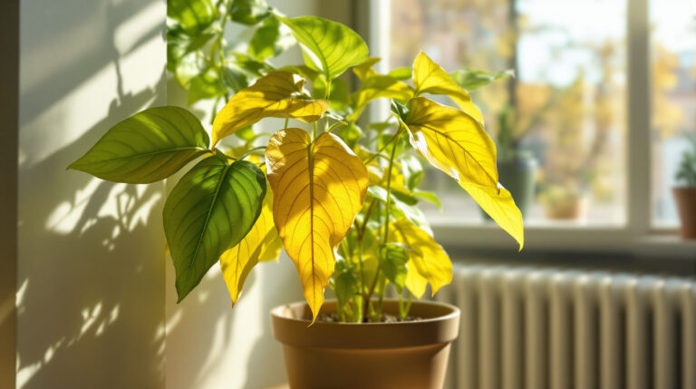 Piante d’appartamento con foglie gialle? Il termosifone non c’entra, è quest’altro errore