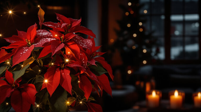 Stella di Natale al buio la sera: il segreto per farla durare fino a gennaio