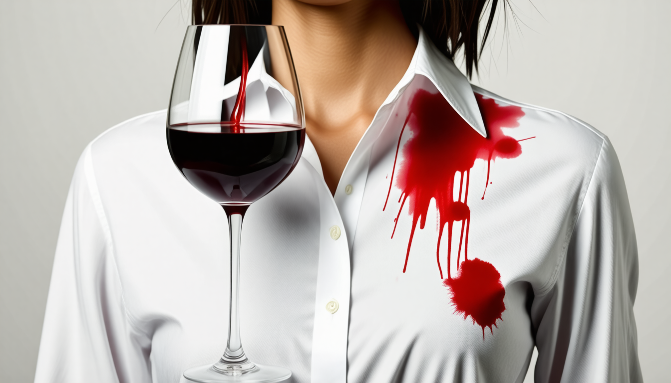 Vino rosso sui vestiti: l’unico metodo che funziona davvero